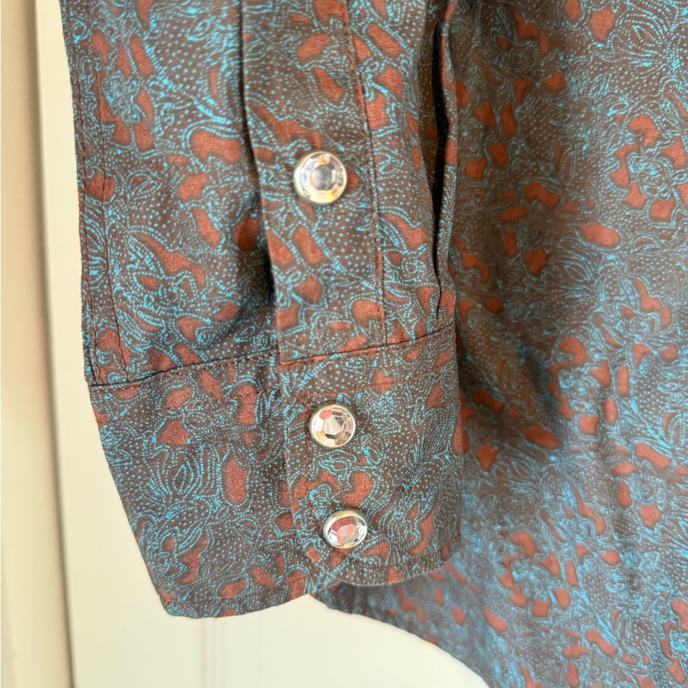 Cowgirl Hardware Women's Brown Button Down Shirt - Picture 4 of 4